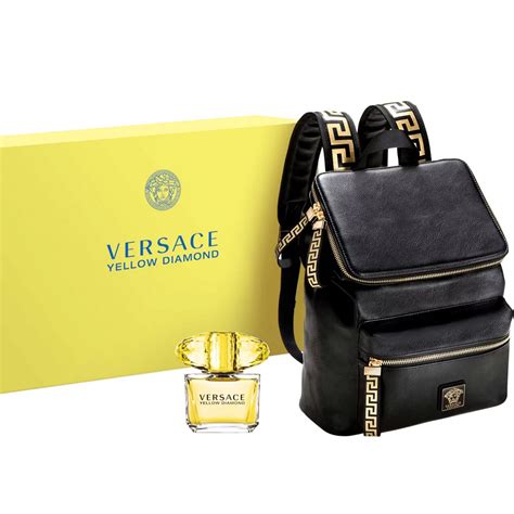 versace women cologne|women versace perfume with backpack.